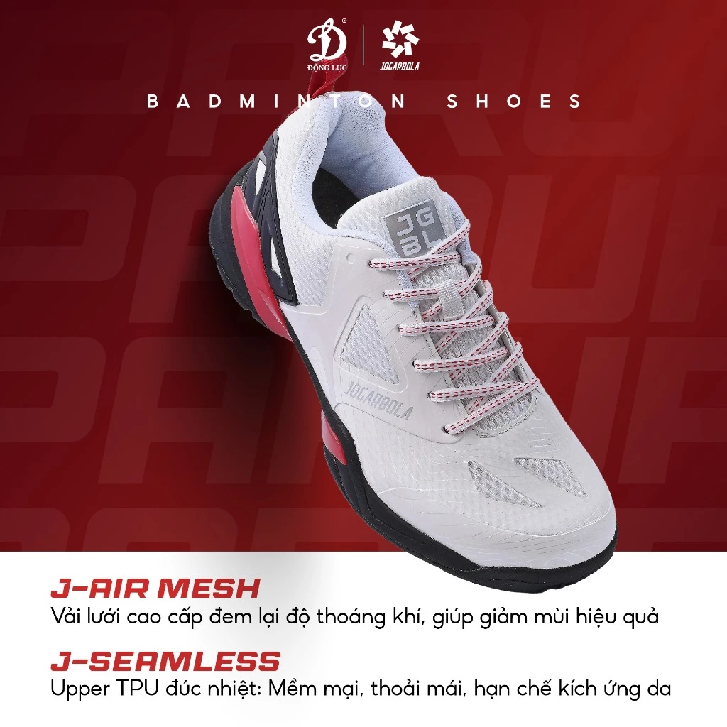 Giày cầu lông Jogarbola Paru - Giày đánh cầu lông, chuyên chơi cầu lông cao cấp chính hãng