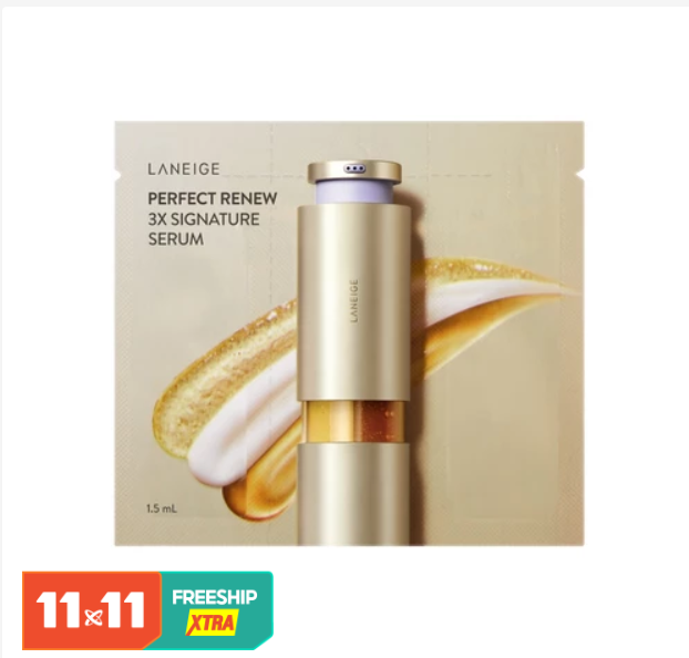 [HB Gift] Tinh Chất Chống Lão Hoá, Giúp săn chắc và căng bóng da Laneige Perfect Renew 3X Signature 1.5ml