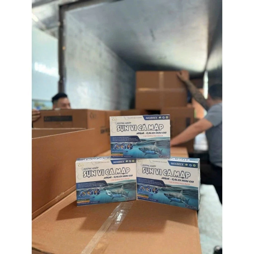 [Hộp 2 lọ - 60Viên ]Viên Xương Khớp Sụn Vi Cá Mập Giúp bổ sung dưỡng chất cho khớp, xương chắc khỏe