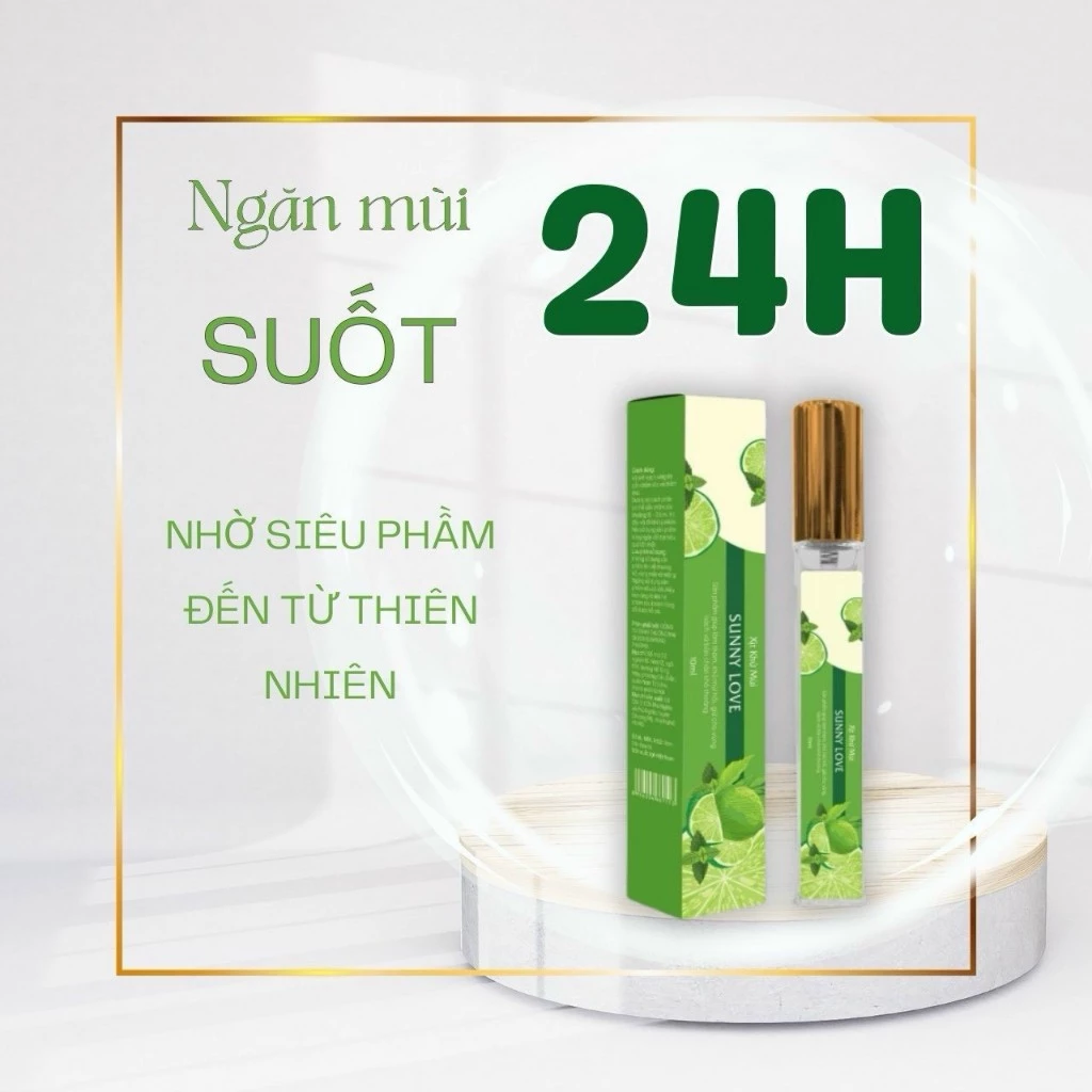 Xịt khử mùi hôi nách SUNNY LOVE hỗ trợ khử mùi hôi cơ thể, hương thơm dịu nhẹ 10ml