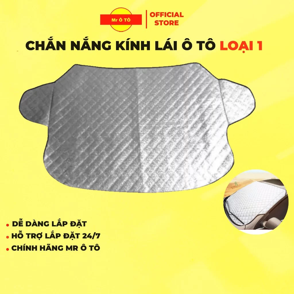 Tấm Chắn Nắng Kính Lái Ô TÔ Loại 1 MR ÔTÔ 3 Lớp Chống Nóng Bảo Vệ Nội Thất Xe Hơi, Dễ Lắp Đặt Và Cất Gọn BCKL001