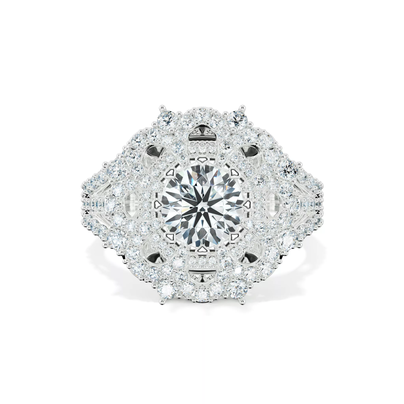 Nhẫn kim cương Tournesol Bleu NKC2006