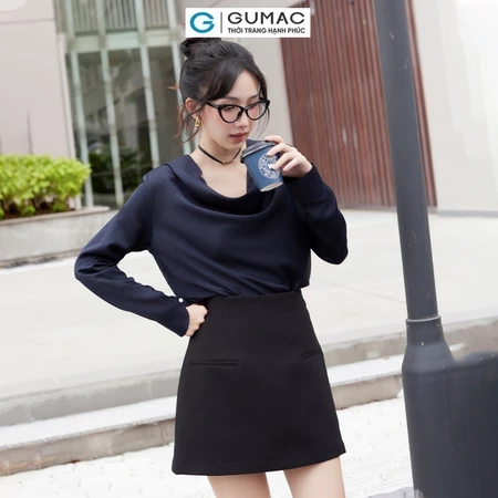 Set lẻ Áo ghile nút kiểu thời trang GUMAC AE08025 - Chân váy túi mỗ thời trang GUMAC VE08026