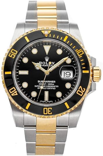 Đồng hồ Rolex Submariner Date mặt đen vàng/thép nam 116613LN-0001