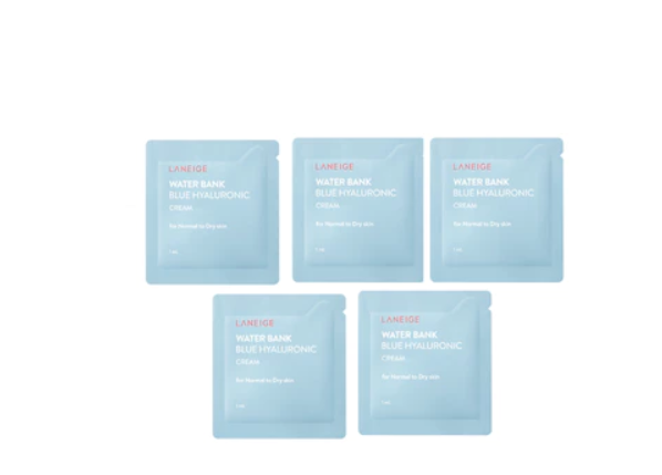 [HB gift] Kem Dưỡng Ẩm Cho Da Thường & Da Khô Laneige WaterBank Blue HA Cream 1mlx5