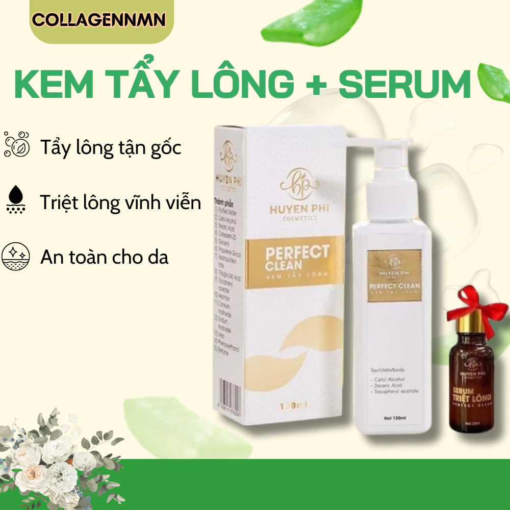 (TẶNG SERUM TRIỆT LÔNG) Kem Tẩy Lông Huyền Phi Triệt Sạch Bất Chấp Các Loại Lông
