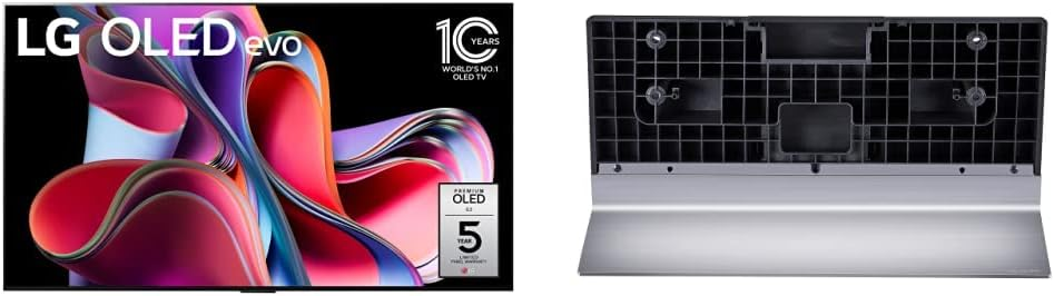 TV màn hình phẳng thông minh LG G3 Series 77 inch Class OLED evo 4K, chân đế và vỏ sau SR-G3WU8377 OLED G3 Series 2023, tương thích với OLED G3 Series 83 inch 77 inch