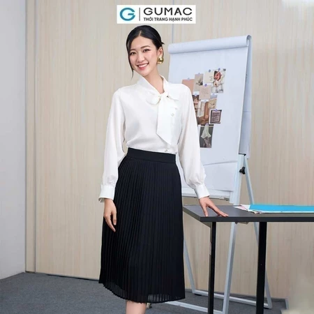 Chân váy dập ly thời trang GUMAC LVE050