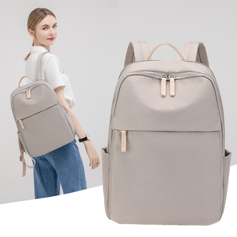 Backpack Women Waterproof Oxford Cloth Laptop Bag Fit 15.6 "Laptop Office Lady Work Bag College School Bag Beg Sekolah