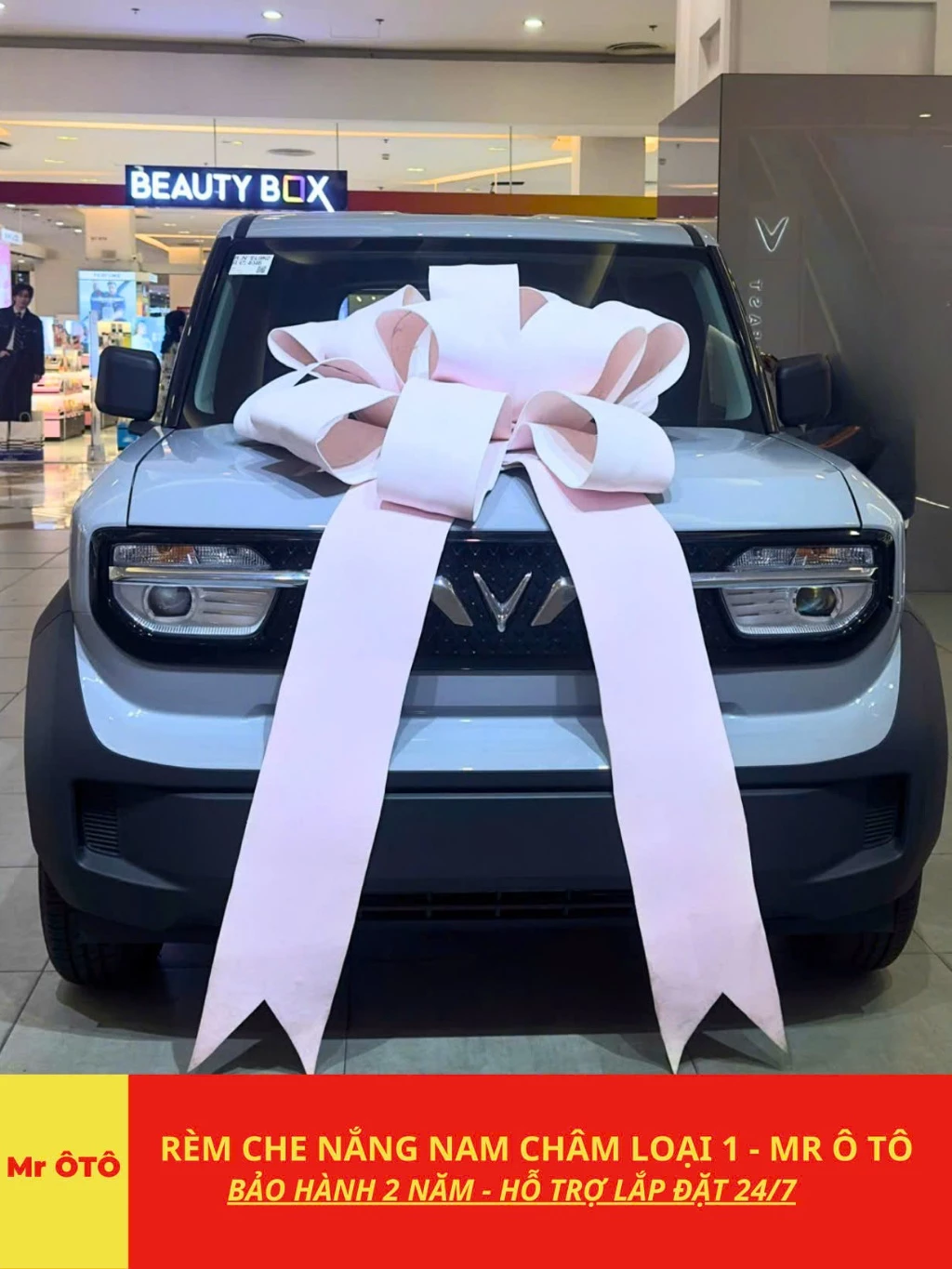 Rèm Che Nắng Xe VINFAST VF3 Loại 1 MR Ô.TÔ Chống Tia, UV Tia Cực Tím Rèm Ô TÔ Bảo Hành 2 Năm [ Tặng Khăn Lông Cừu ]