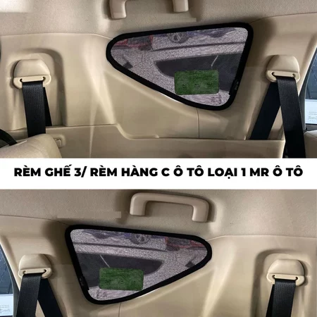 Rèm Che Nắng Hàng Ghế 3 Cho Xe Ô Tô Loại 1 MR Ô TÔ rèm hàng ghế C xe hơi Thiết Kế Theo Xe, Bảo hành 24 Tháng RCNG3001