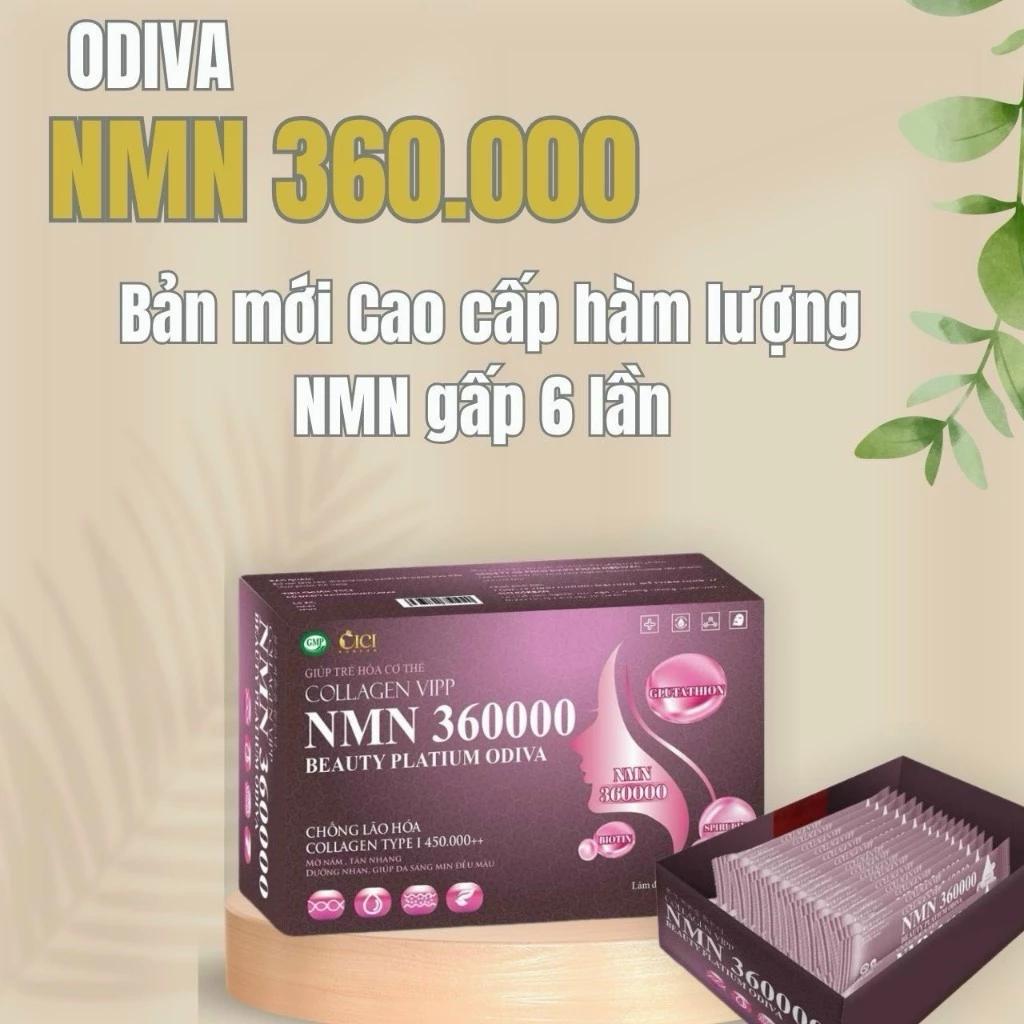 Collagen VIPP NMN 360.000mn Chống lão hoá, mờ nám tàn nhang, dưỡng nhan, sáng mịn, trẻ hoá cơ thể